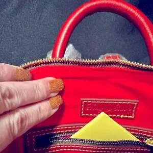 Dooney & Bourke | Bags | Red Florentine Small Zip Pod  display picture 1
